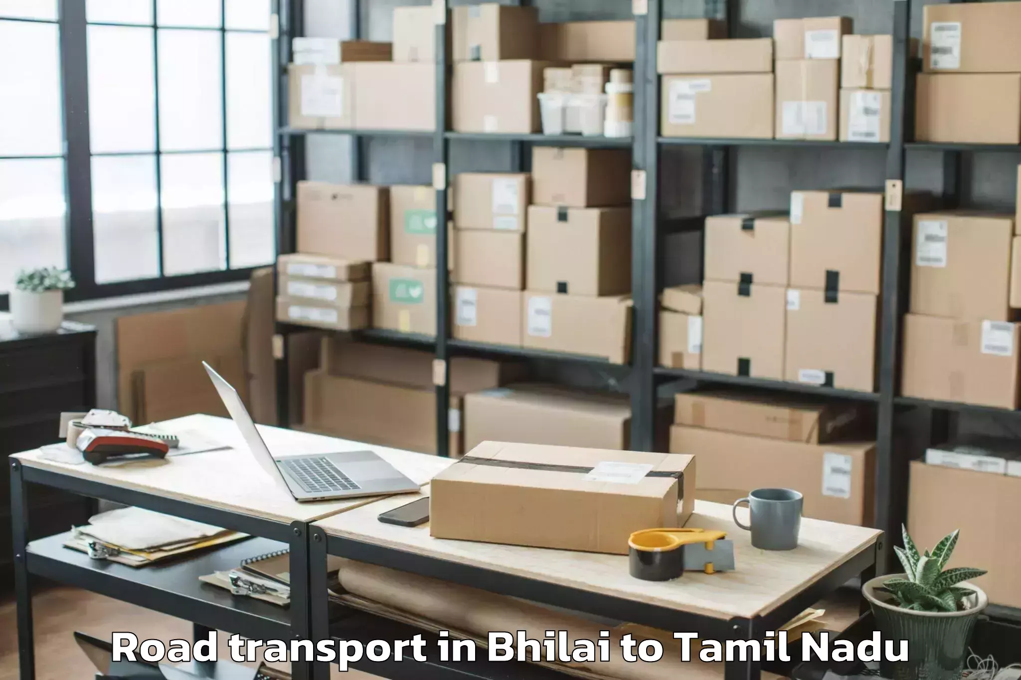 Easy Bhilai to Tenkasi Road Transport Booking